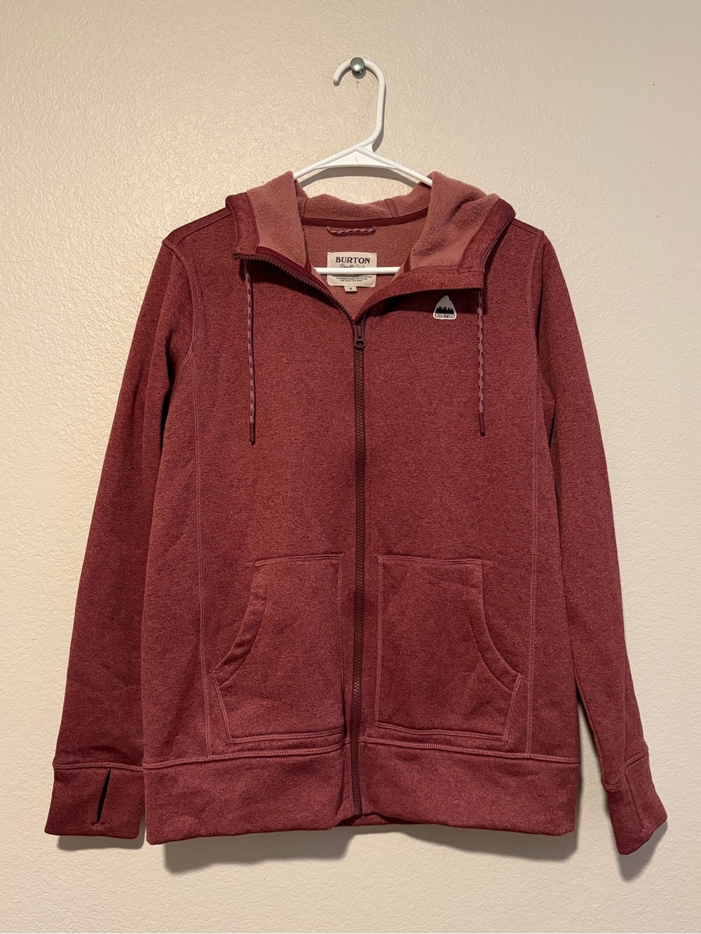 Burton Women’s Oak Full-Zip Hoodie Sweatshirt in Port Royal Heather
